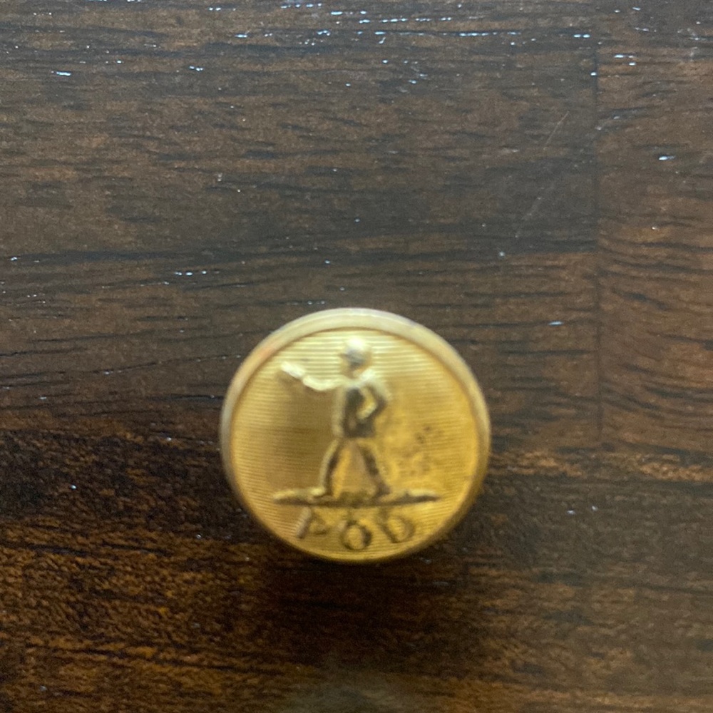 Original buttons off old postal service uniform